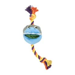 Hondenspeelgoed draak met touw TPR 36cm