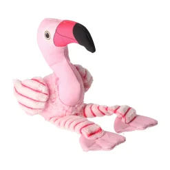Hondenspeelgoed flamingo roze 16x35cm