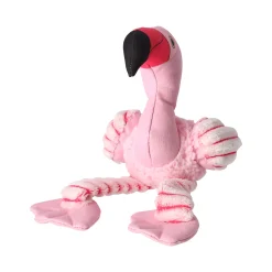 Hondenspeelgoed flamingo roze 16x35cm