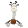 Hondenspeelgoed giraffe touw + TPR Friendly Pet