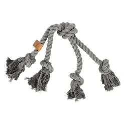 Hondenspeelgoed kruis 60cm grijs eco