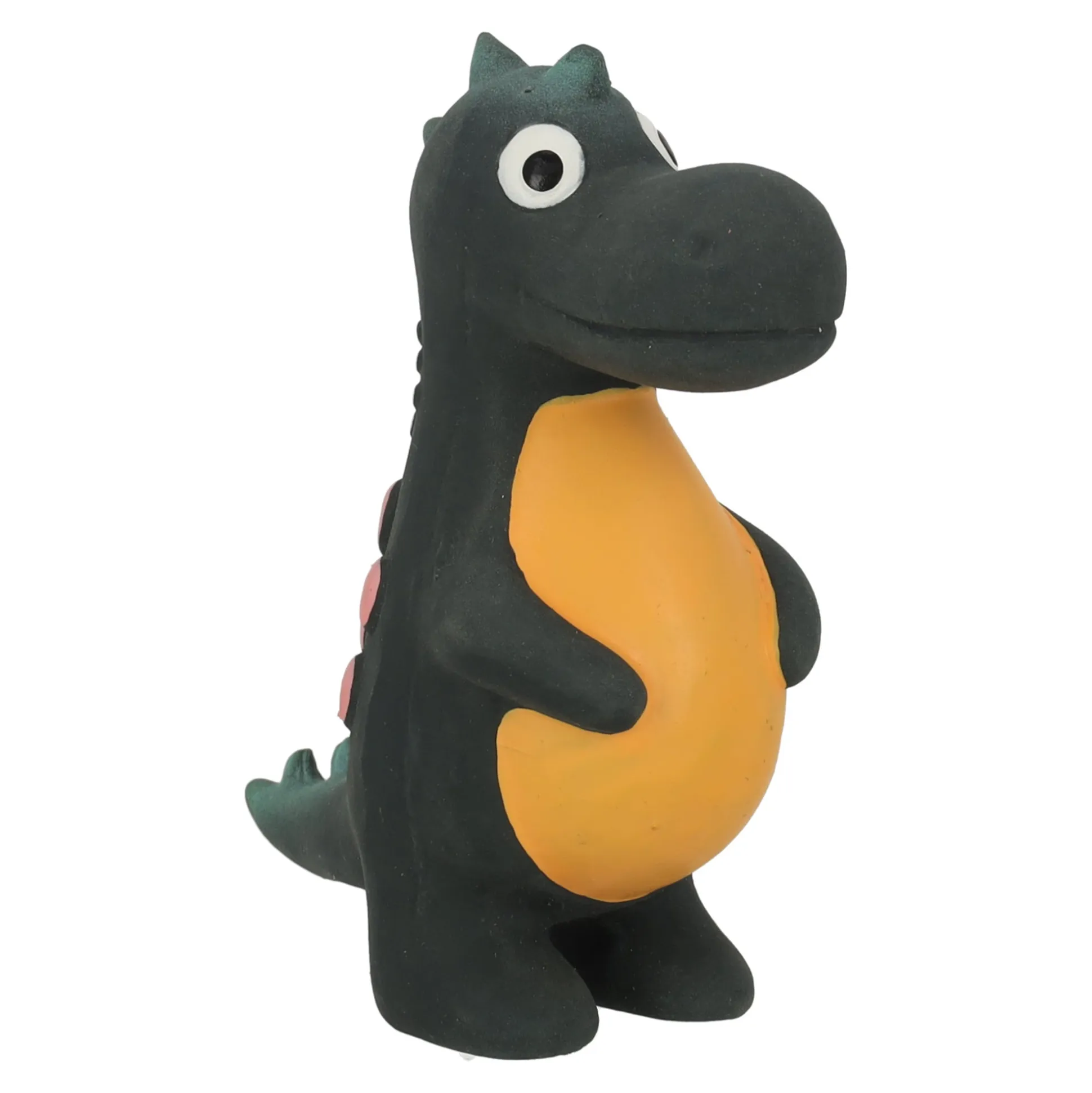 Hondenspeelgoed latex Puga dino zwart S