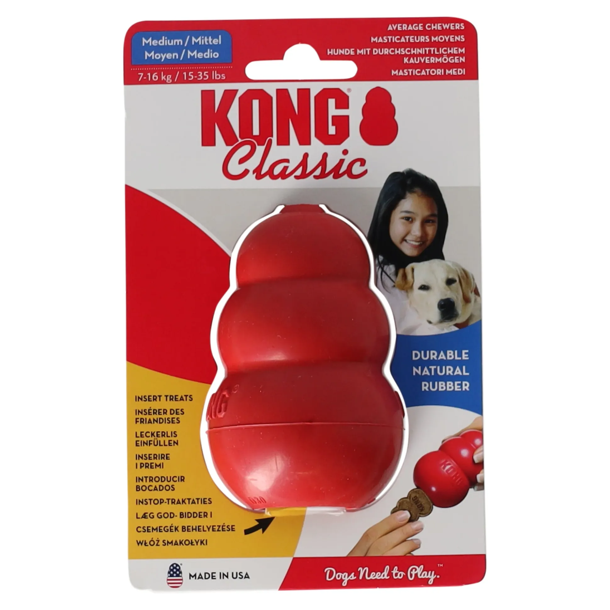 Hondenspeelgoed M rood Kong