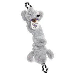 Hondenspeelgoed plush dier met touw 53 cm