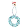 Hondenspeelgoed ring touw met tpr 34cm