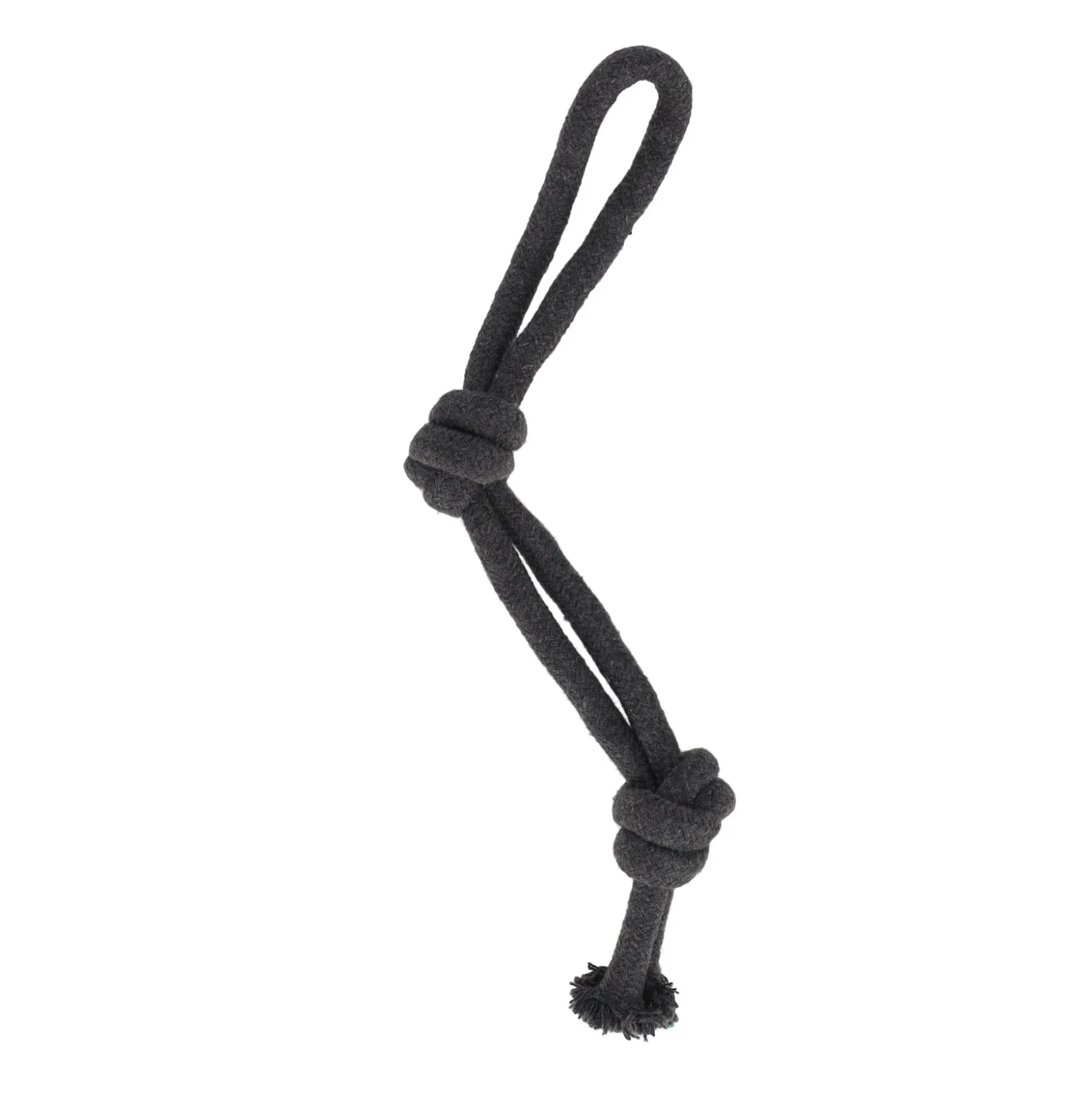 Hondenspeelgoed Ringo trektouw grijs 12mm 35cm