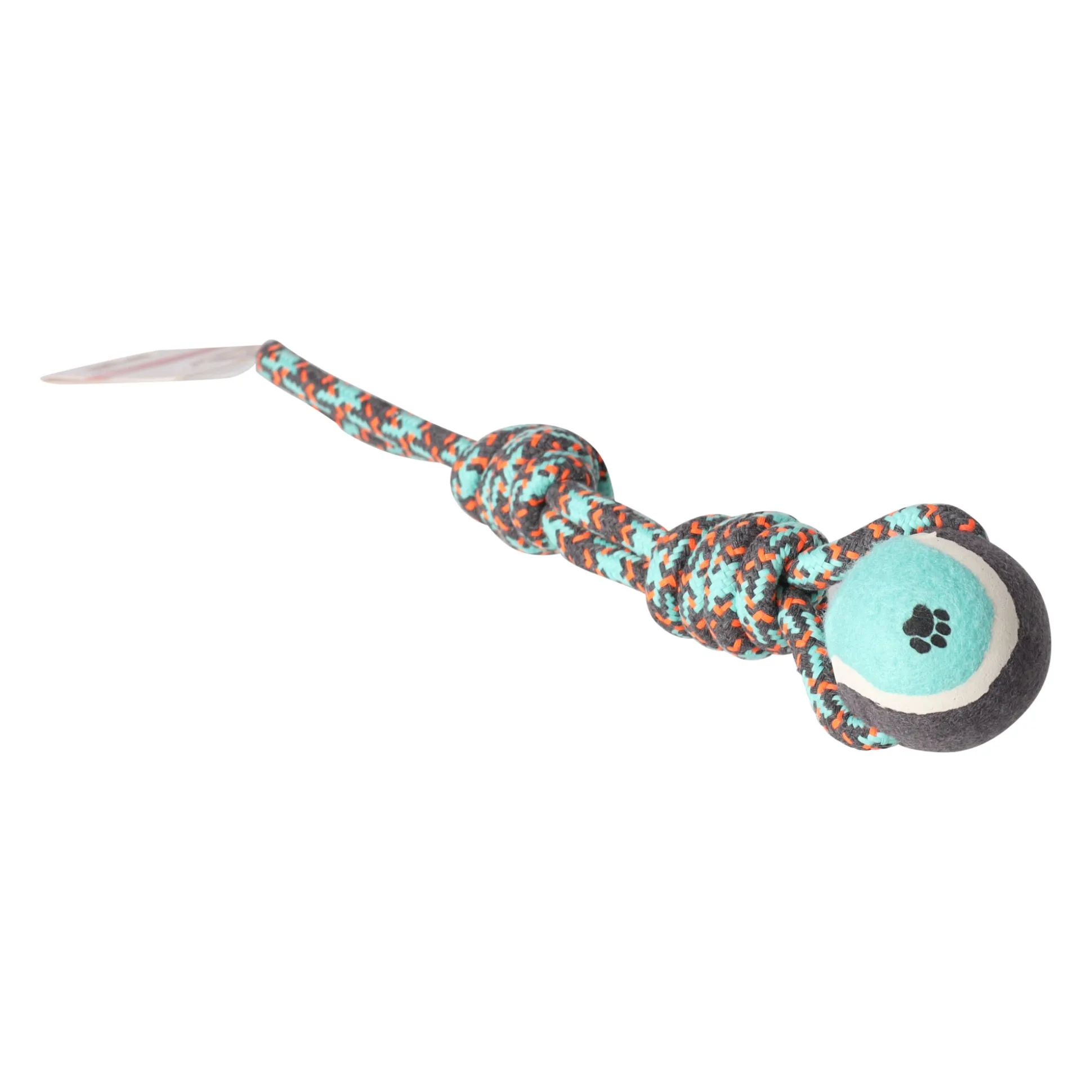 Hondenspeelgoed Riva touw twist + bal groen 38cm