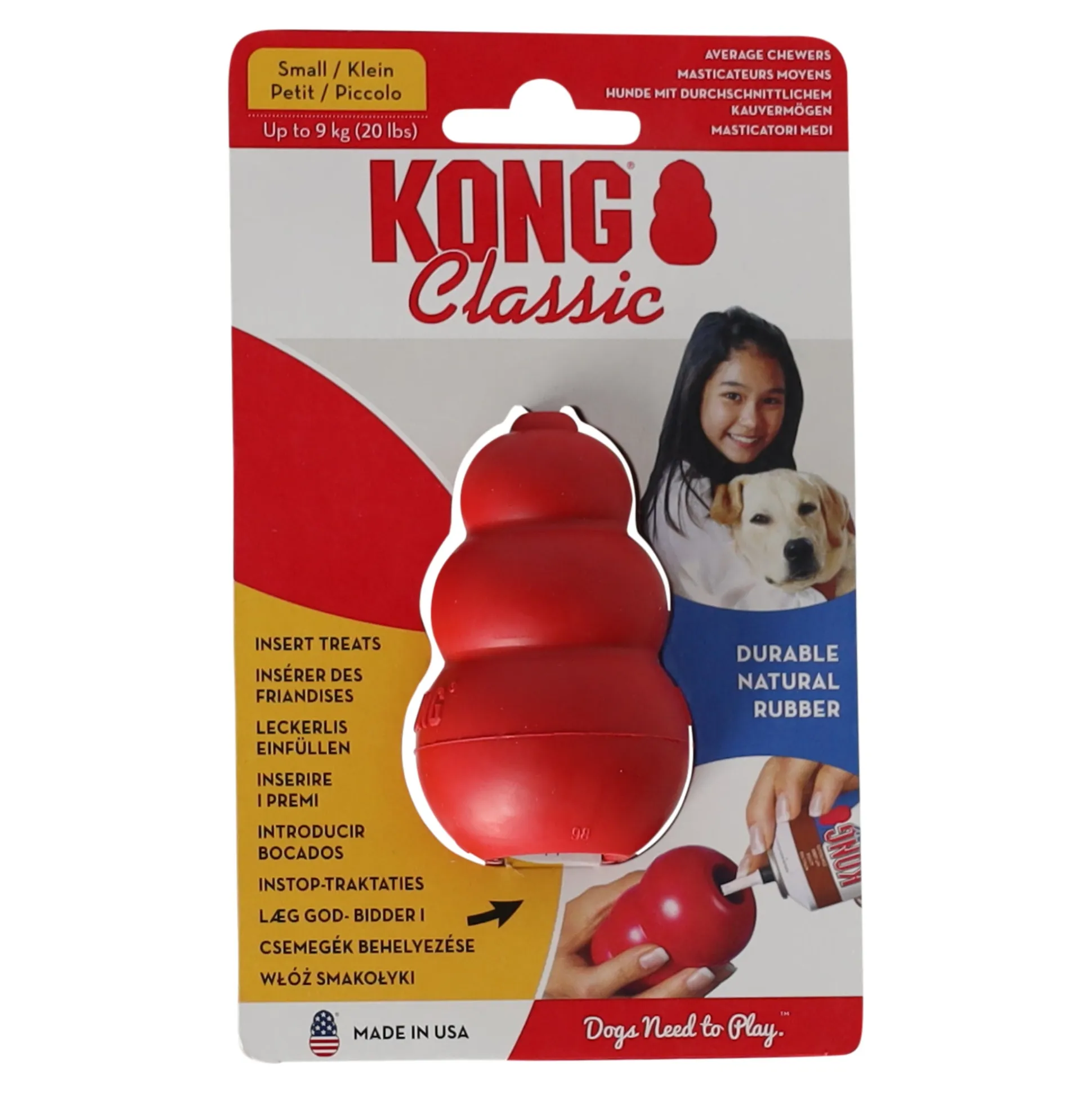 Hondenspeelgoed S rood Kong