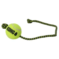 Hondenspeelgoed Squeakair Bal met Touw M Kong