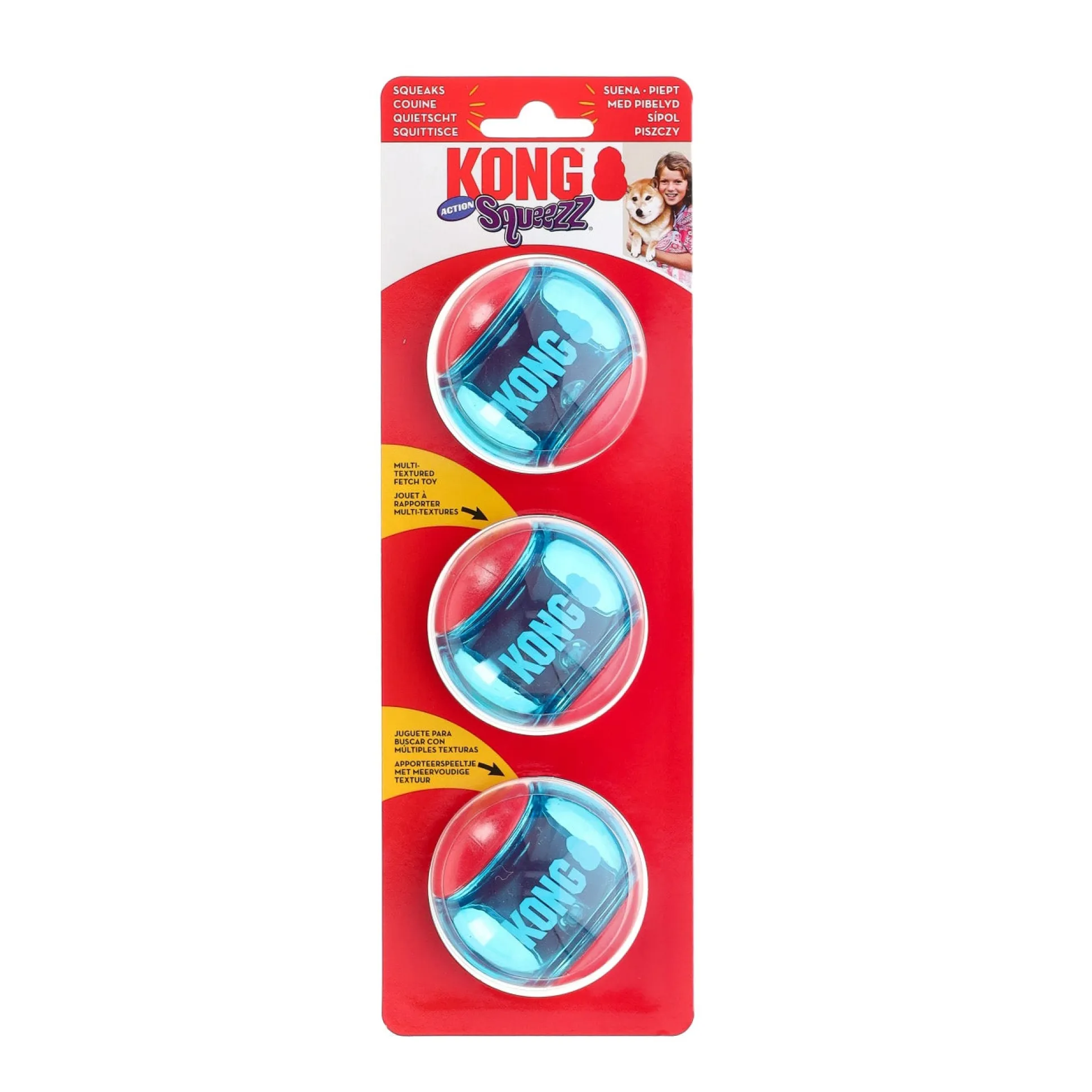 Hondenspeelgoed squeez action M 3st