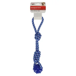 Hondenspeelgoed touw+bal tpr 40cm
