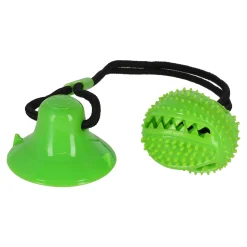 Hondenspeelgoed TPL Kleva bal+zuignap groen 55cm