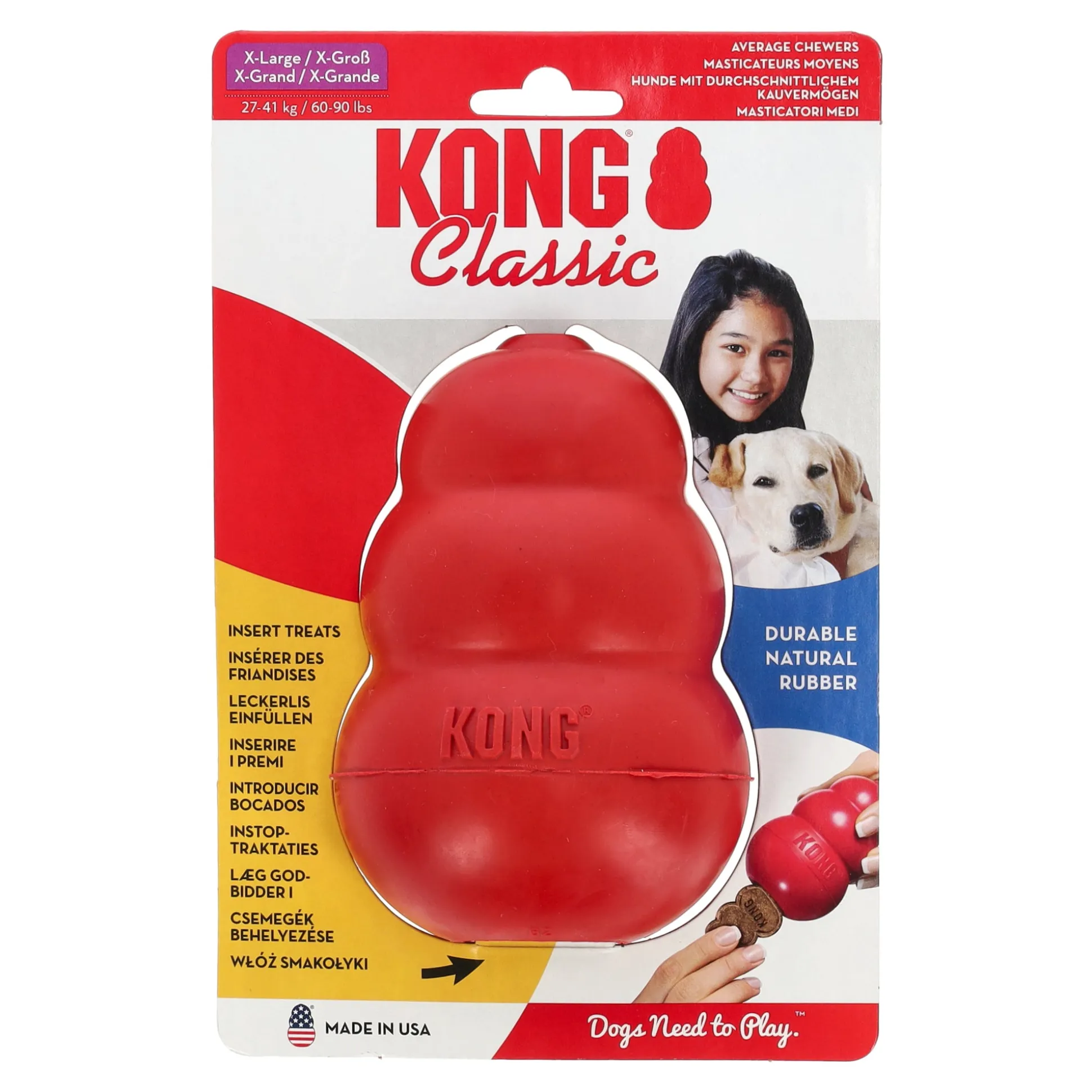Hondenspeelgoed XL rood Kong