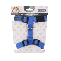 Hondentuig H 20mm 40-65cm blauw FP