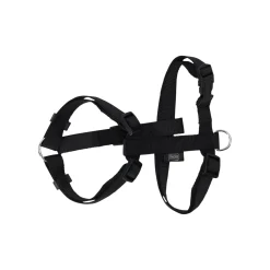 Hondentuig nylon verstelbaar zwart 40-65cm