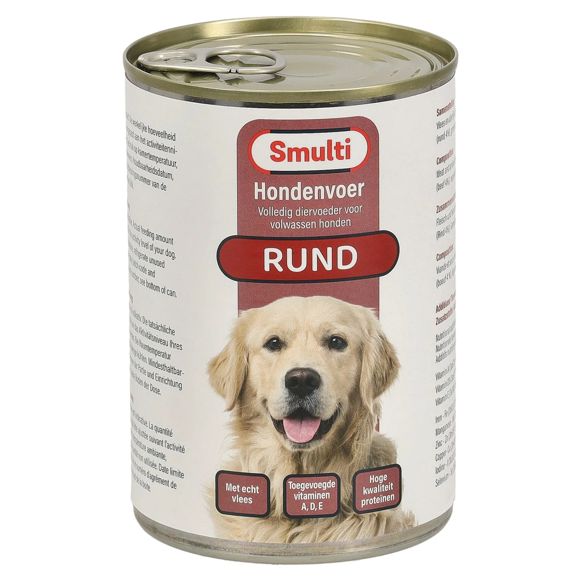 Hondenvoer Blik 410 gram Rund Smulti