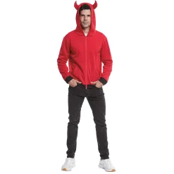 Hoodie rode duivel S