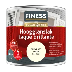 Hoogglans crème wit 14204 250ml Finess