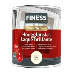 Hoogglans crème wit 750ml 14204 Finess