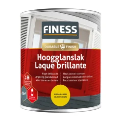 Hoogglans signaal geel 1423 750ml Finess
