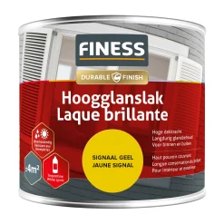 Hoogglans signaal geel 1423 250ml Finess