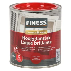 Hoogglans warm rood 14200 750ml Finess