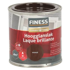 Hoogglans wengé bruin 1449 250ml Finess