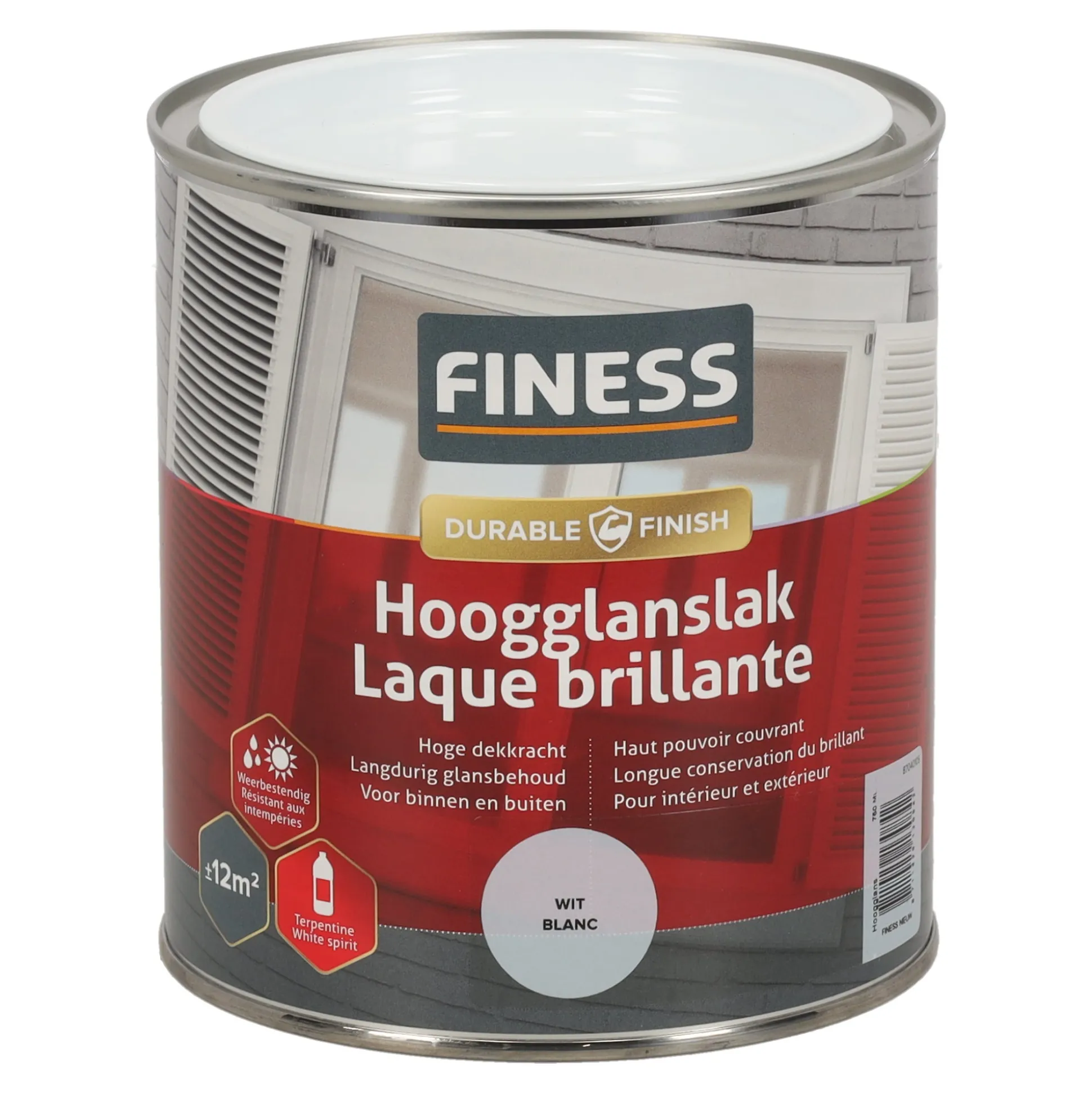 Hoogglans wit 1410 750ml Finess