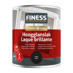 Hoogglans zwart 1428 750ml Finess