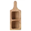 Houder houten met handvat 28 cm