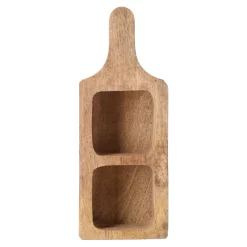 Houder houten met handvat 28 cm