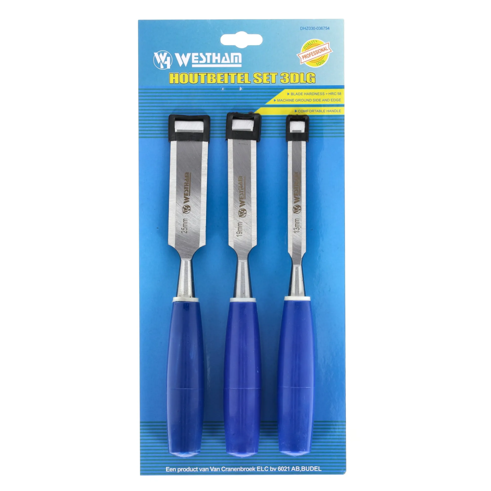 Houtbeitelset 3-delig Westham