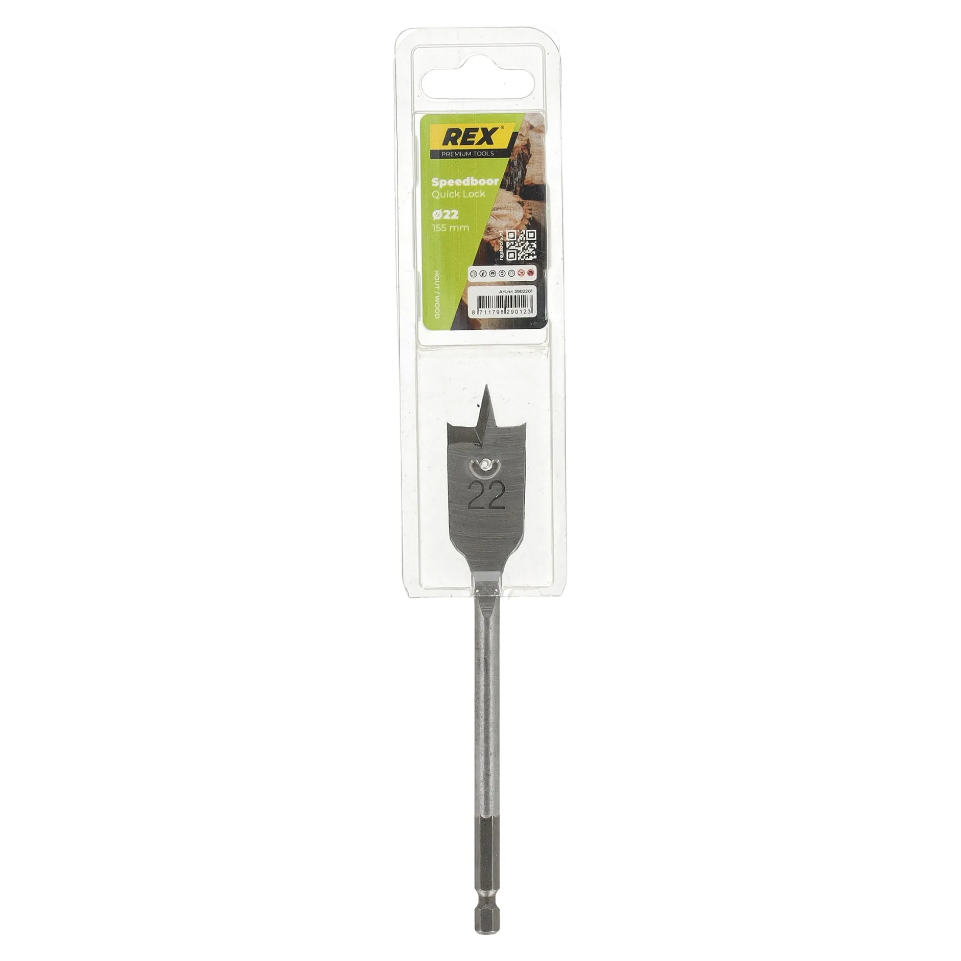Houtspeedyboor speedy 22 mm Rex
