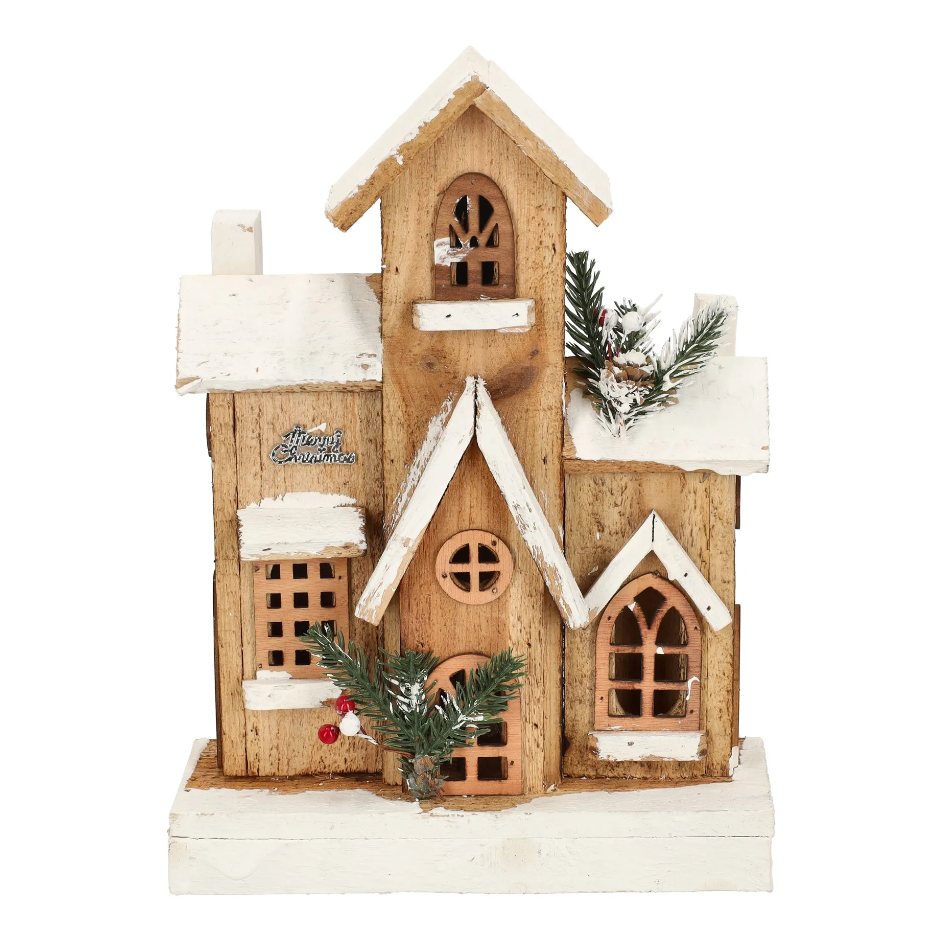 Huis kerst 33 cm 10 LED