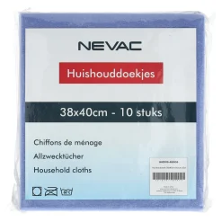 Huishouddoek 38 x 40 cm blue 10st