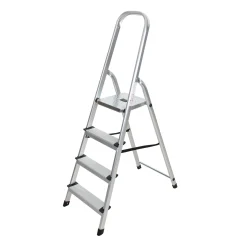 Huishoudtrap 6 treden aluminium pro