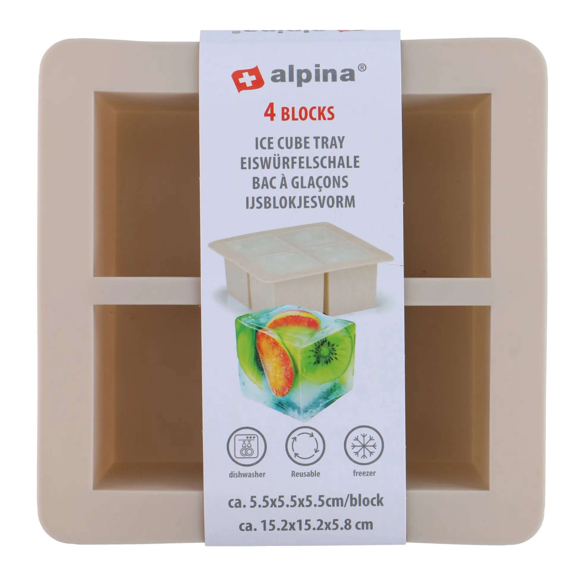 Ijsblokvorm 4x5,5cm Alpina