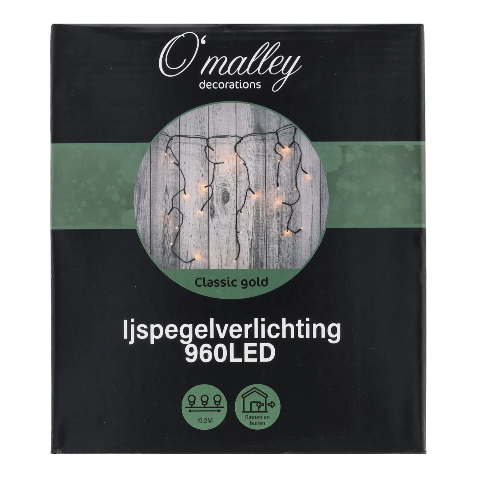Ijspegelverlichting 960 LED classic gold