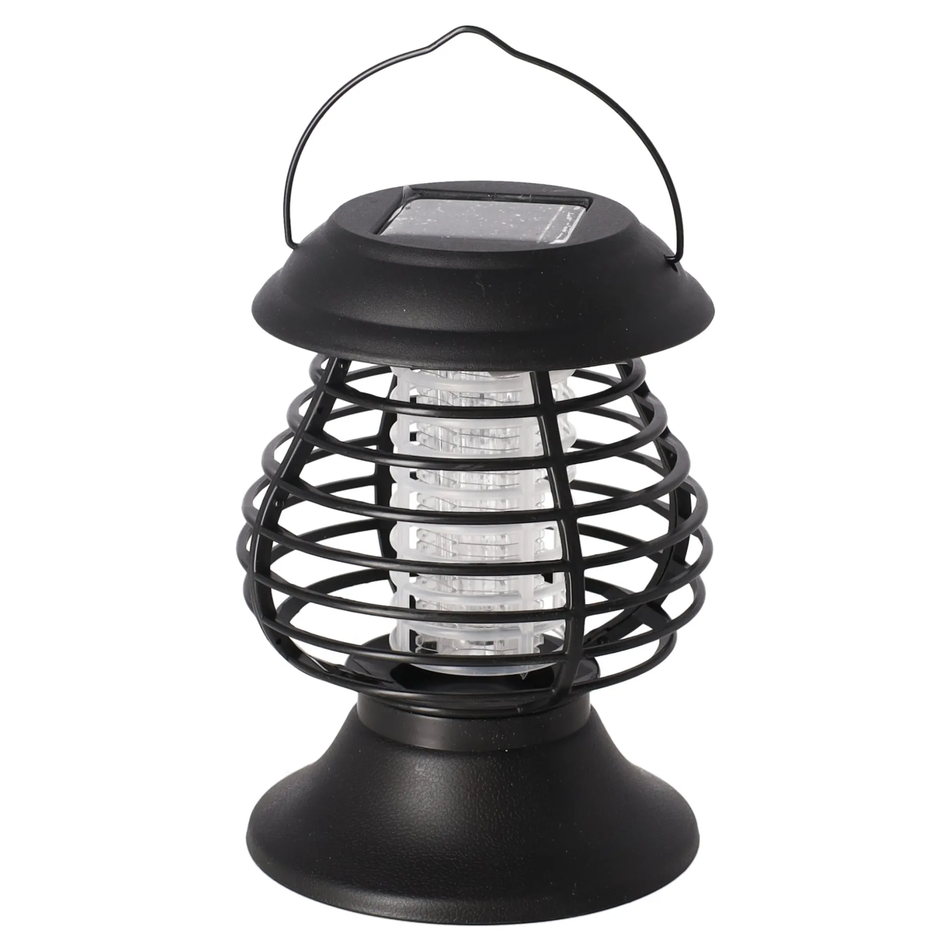 Insectenlamp solar zwart