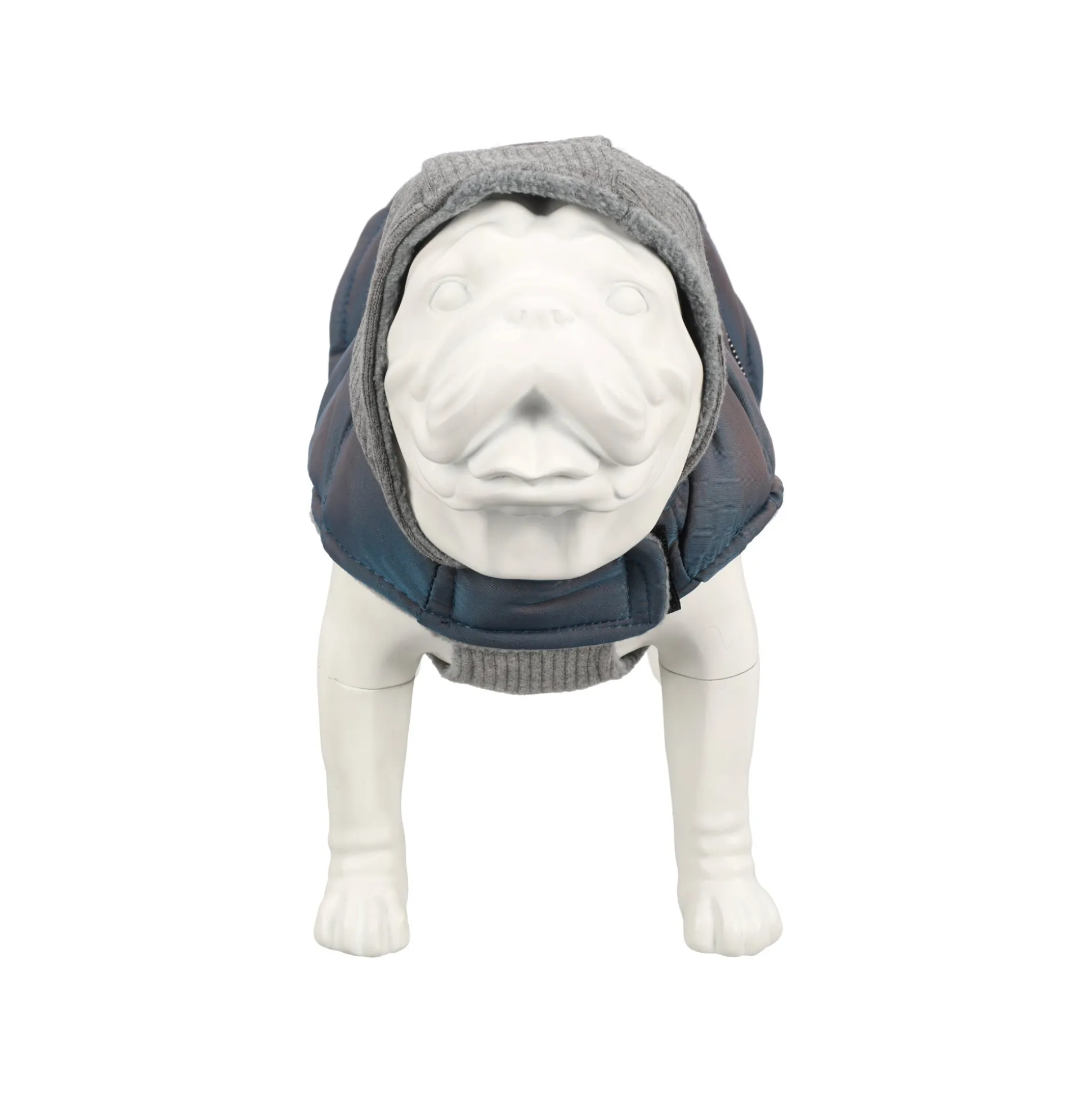 Jas hond Benji blauw/grijs 25cm