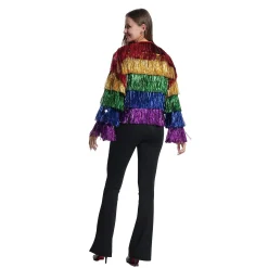 Jas Tinsel regenboog S
