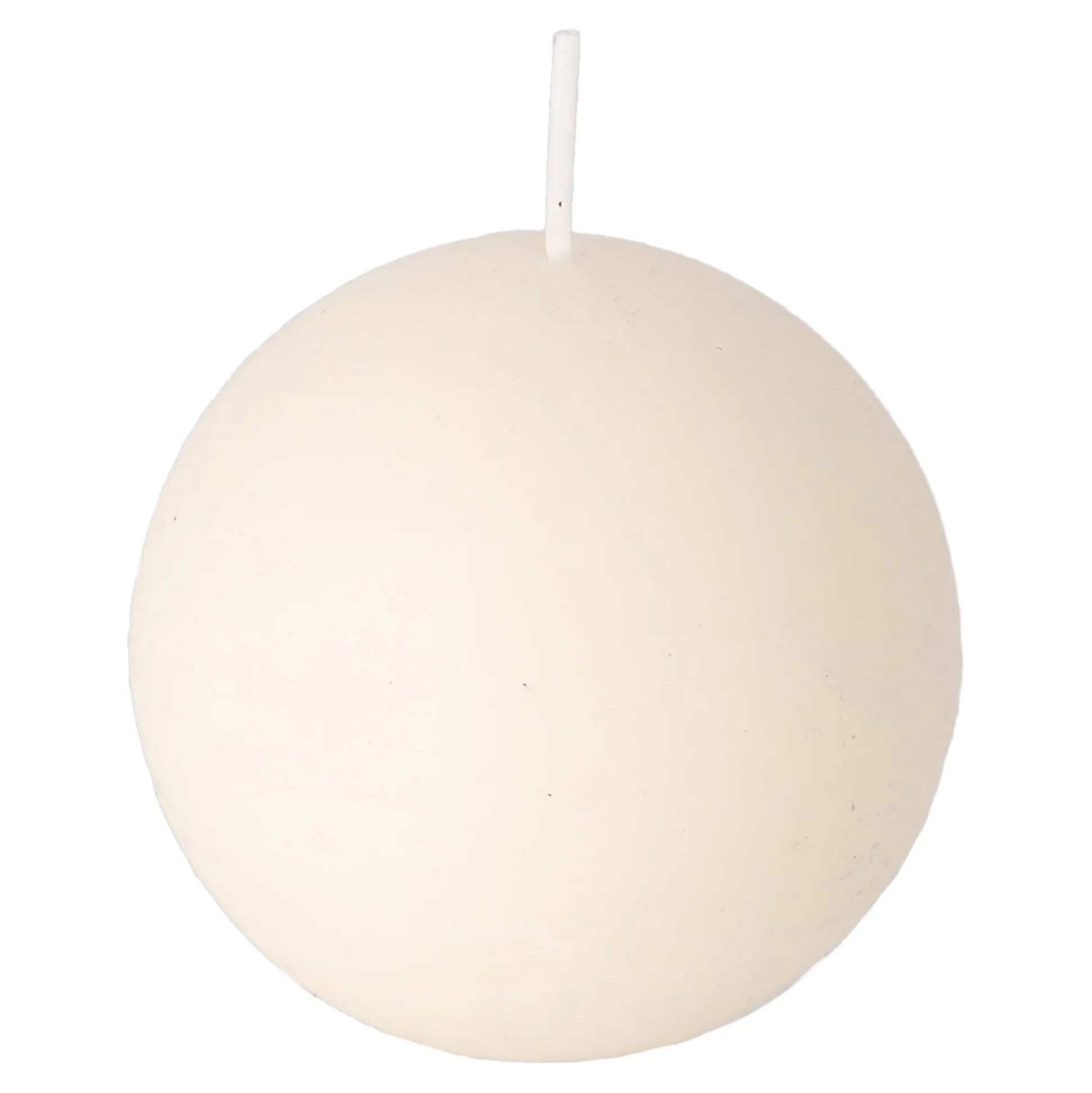 Kaars bol 80mm ivoor O'Malley