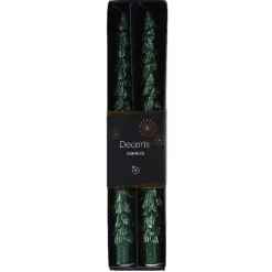 Kaars diner boom 25 cm groen 2st.