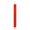 Kaars diner rib LED 25 cm rood