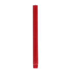 Kaars diner rustiek rood 4st