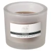 Kaars glas 9 x 8 cm taupe O'malley