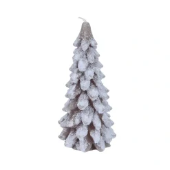 Kaars kerstboom licht bruin 20 cm
