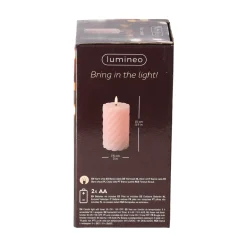 Kaars LED 15 cm licht roze