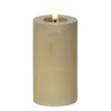 Kaars led glitter goud 15 cm