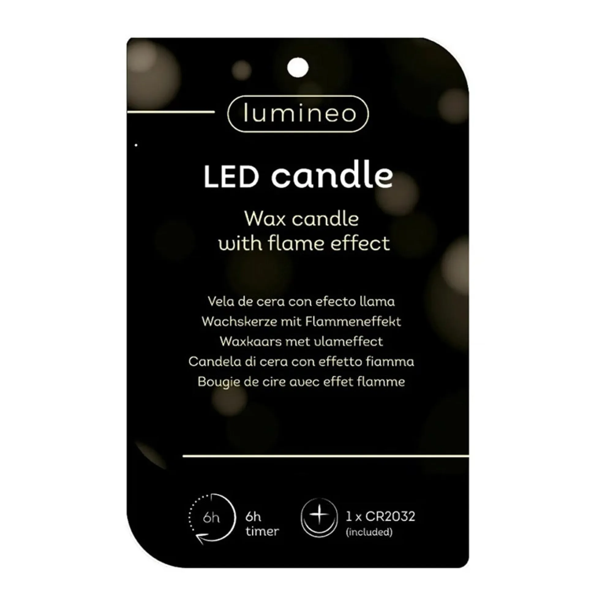 Kaars led kerstboom bruin 10 cm